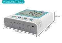 Registrador de Datos de Temperatura y Humedad en Tiempo Real Inteligente, Pantalla LED Digital, Controlador de Temperatura y Humedad, Resistente al Agua, Alimentado por Batería