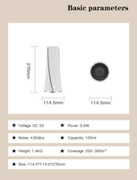 Produit Tendance 2026 Diffuseur d'Arômes en Résine en Forme de Tour avec Contrôle Bluetooth via Application, Machine à Diffuser les Huiles Parfumées pour la Maison OEM & ODM