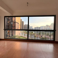 Ventana Corredera de Aluminio con Aislamiento Acústico y Cerradura de Seguridad Antirrobo, de Deslizamiento Suave y Múltiples Vías, para Cocina y Comunidades