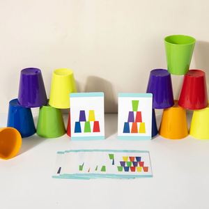 Jeu de tasses classiques interactif parent-enfant pour les vacances en famille et le camping – Jeu rapide pour enfants - Product Image 4