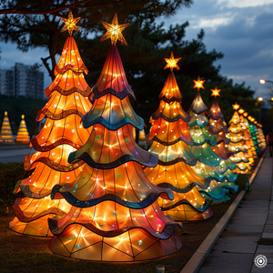 Đồ trang trí cây thông Noel ngoài trời có đèn LED với nhiều màu sắc trang trí sân vườn - Product Image 1