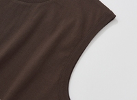 Camiseta sin Mangas para Hombre, 250GSM, Talla Grande, 100% Algodón de Alta Calidad, Estilo Formal, Logotipo Personalizado Bordado e Impreso