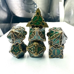 High Quality Matte Metal Polyhedral <b>Dice</b> <b>Set</b> RPG DND Game <b>Dice</b> - Product Image 4