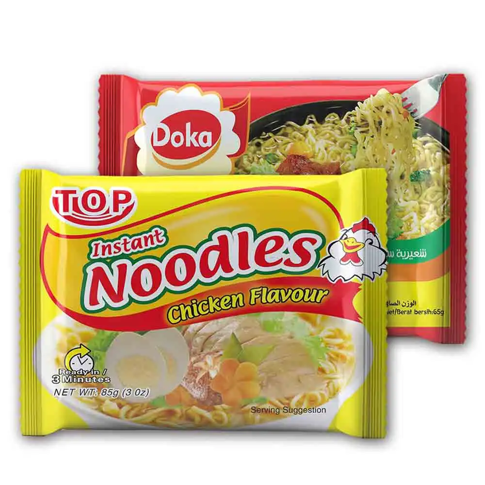 High Quality Fast Food Chinese Wholesale Noodle Suppliers Bulk Oem Dried Chicken Flavors Halal Ramen Instant Noodles