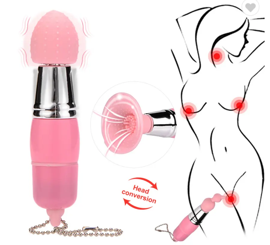 Đồ chơi tình dục lưỡi Vibrator 3 mảnh bầu mini AV Rod Vibrator massage tình dục bằng miệng kích thích âm vật đồ chơi tình dục nữ