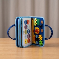 Livre d'activités en feutre personnalisable pour la maternelle, livre silencieux, livre Montessori pour bébés, apprentissage précoce, livre sensoriel avec autocollants magiques, jouets pour enfants, tout-petits