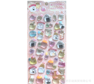 Pegatinas Tridimensionales de Cristal con Relieve Familiar 3D Youyou, Recompensa Educativa Hecha a Mano con Dibujos Animados para Niños, para Teléfonos Móviles - Product Image 5