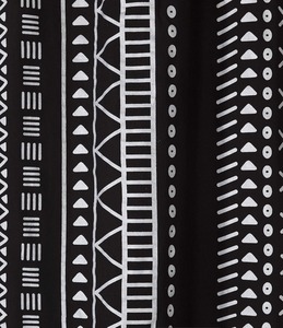 Cortinas Transparentes Geométricas Plateadas Estilo Bohemio, Cortinas Hippies Indias para Ventanas, Puertas y Decoración del Hogar - Product Image 3