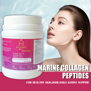 도매 개인 라벨 콜라겐 펩타이드 분말 500g 건강한 피부 모발 손톱 콜라겐 비타민 C 히알루 론산 분말 - Product Image 6