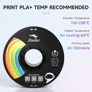 Filamento Ender Rainbow PLA Plus de 1.75mm, 1kg, Multicolor, para Impresora 3D - Product Image 5
