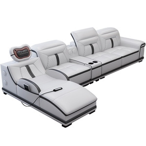 Divano combinato elettrico multifunzionale in pelle di lusso alla moda - Product Image 1