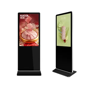 49 "ارضيات داخلية الوقوف واي فاي شاشات الكريستال السائل الرقمية التفاعلية ويعرض الإعلان لاعب كشك شاشة عرض