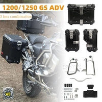 Support Latéral Personnalisé en Alliage d'Aluminium pour Coffres de Moto, Compatible avec BMW R 1200 GS 2018-2021 et R 1250 GS 2021-2023