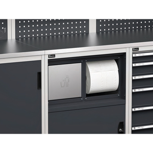 Mobilier modulaire Fami GARAGE039, plateau en acier avec tiroirs et poubelle, 1734mm - Product Image 4