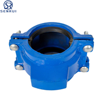 Raccord de serrage en fonte ductile pour tuyaux, joint d'étanchéité contre les fuites d'eau pour l'entretien des conduites en acier, PE, PVC et les applications d'agencement hydraulique