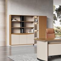 Armoires de classement modernes en bois massif - Rangement modulaire durable grande capacité avec serrures, couleurs personnalisables pour appartement, maison, bureau, salon