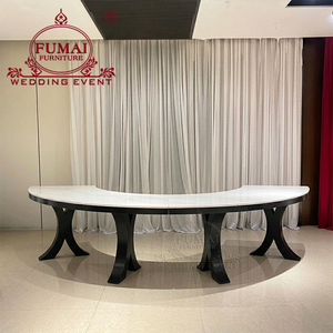 Large Modern Hotel Dining Wedding Hall Gold Stainless Steel <b>Round</b> <b>Table</b> for Events Parties Outdoor Use - Product Image 5