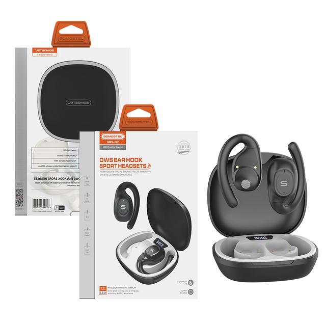 OWS Earhook Sport Headset BT V5.3 Waterproof IPX4 Wireless Earbuds for Samsung S25 S24 Auriculares Audifonos Inalambricos Gamer