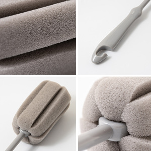 Factory Wholesale Thermos Cup Cleaning <strong>Brush</strong> Silicone <strong>Bottle</strong> <strong>Brush</strong> Household Long-handled Kids Feeding <strong>Bottle</strong> <strong>Brush</strong> - Product Image 5