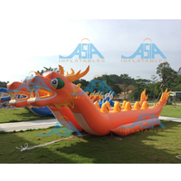 Vente en gros d'usine, tube gonflable remorquable pour jet ski, design dragon, bateau banane gonflable pour la mer
