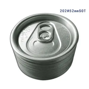 Tapa de aluminio 200, tapa fácil de abrir, lata extraíble, 50mm de diámetro, B64 SOT