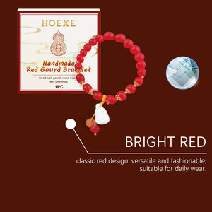 Handmade Red Gourd Strings Stylish Elegant Durable Niche Design Dating Red Strings - Product Image 5