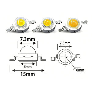 ชิป LED 10 ชิ้น 1W 3W 5W แสงวอร์มไวท์ คูลไวท์ แดง น้ำเงิน เขียว เหลือง สเปกตรัมเต็ม 660nm 440nm COB หลอดไฟปลูกต้นไม้ สำหรับหลอดไฟ 1 3 5 วัตต์ - Product Image 1
