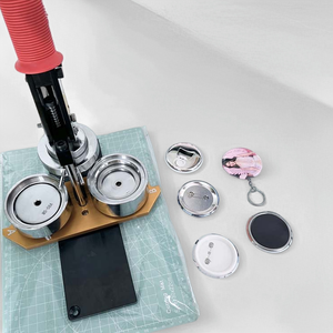 Nhà Sản Xuất Bán Hàng Trực Tiếp 58Mm Nút Báo Chí, Kim Loại Nút Huy Hiệu Pin, Keychain Huy Hiệu Sản Xuất Máy - Product Image 5