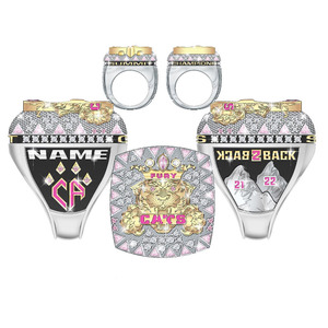 Anillo de campeones de equipo de alta calidad de voleibol de softbol personalizado - Product Image 1