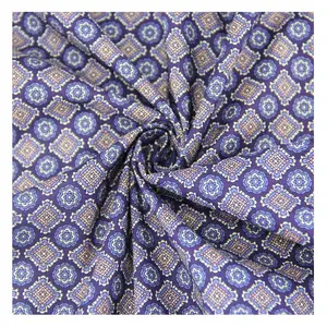 Custom order stock NO MOQ plain small dot patterns 100 cotton pocket printed fabric for men shirts