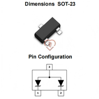 Diode TVS LM3400 SOT-23 30V série ESD pour l'électronique grand public et les équipements de communication