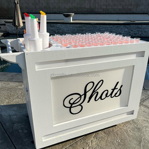 Chariot à bonbons personnalisé ZKAI avec logo, éclairage LED, chariot à café et boissons <span class=keywords><strong>pour</strong></span> la décoration de mariage en plein air - Product Image 4