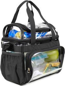 Small Heavy Duty Clear <b>Lunch</b> Bag, Stadium Approved Clear <b>Lunch</b> Bag with Adjustable Strap, Clear <b>Lunch</b> <b>Box</b> for Women Men - Product Image 3