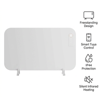 Chauffage infrarouge électrique CE OEM, télécommandé, contrôlé par application, protection contre la surchauffe, économie d'énergie, mural, portable