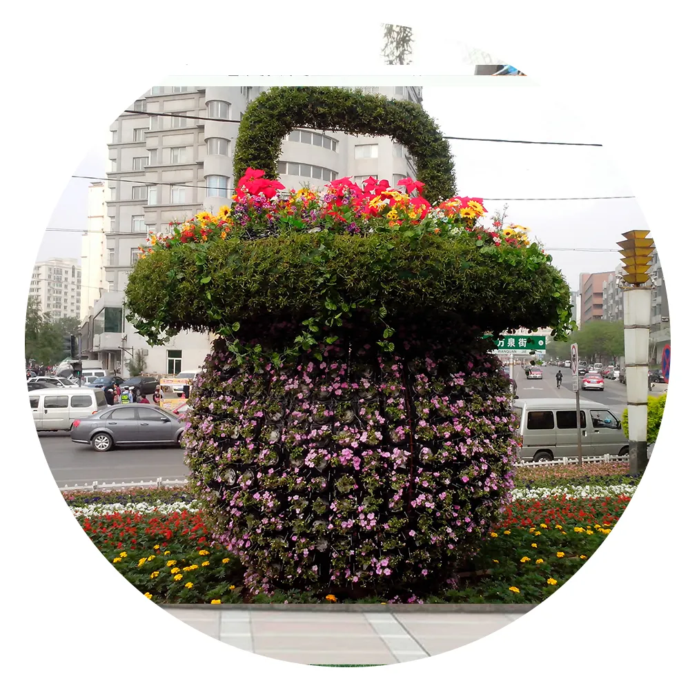 Jardinería decoración paisaje flor olla moldes gran hebilla de plástico ollas