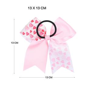 Fascia per capelli dolce di san valentino fascette per capelli per ragazze fiocchi elastici elastici elastici accessori per capelli per bambini - Product Image 6