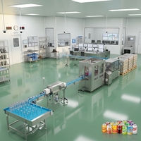 Ligne de production automatique complète de canettes en plastique à ouverture facile pour boissons, avec machine de remplissage et de sertissage à moteur à engrenages