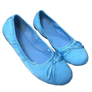 Chaussures plates pour femmes à bout rond, à enfiler, en faux daim souple, avec nœud décoratif, semelle intermédiaire antidérapante en EVA, toutes saisons - Product Image 1