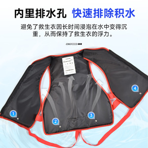 เสื้อชูชีพสำหรับผู้ใหญ่, เสื้อกั๊กตกปลาที่มีแรงลอยตัวสูง, เสื้อกั๊กสำหรับเรือแบบพกพา, เสื้อกั๊กสำหรับว่ายน้ำและดำน้ำตื้นสำหรับเด็กกลางแจ้ง, ไม่มี - Product Image 3