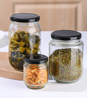 Frascos de Vidrio Transparentes Redondos para Conservas, Aptos para Alimentos, Venta al por Mayor de Fábrica, Apilables, Herméticos, Contenedores de Conservación