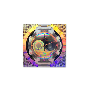 Custom 3D Laser Holographic Anti-Counterfeiting Scratch off Barcode Label QR Code Serial Number Holographic Security Sticker - Product Image 2