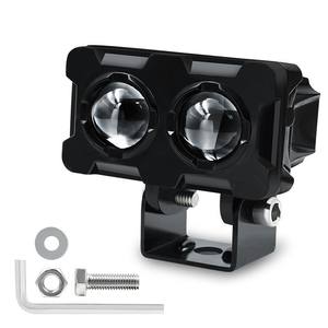 Motorcycle Lens <b>Spotlight</b>,LED Headlight,Electric Vehicle External Work Light,Dual Color - Product Image 1