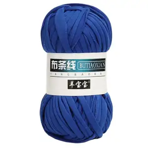Nhà cung cấp bông đan dày T-shirt tay đan, dệt, crocheting t Áo sơ mi vải sợi cho Handmade Túi Ribbon sợi