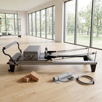 Bodybuilding Langlebige Hochwertige Yoga Vollausziehbare Liege Schwarzes Aluminium Pilates Reformer Gerät Box Jump Board Tragbar