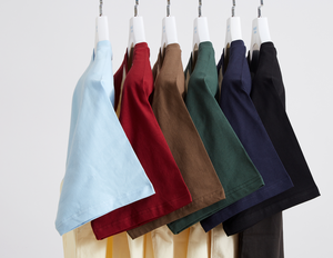 Camiseta de Verano para Hombre, Casual, de Color Sólido, Manga Corta, Corte Holgado, 260GSM, 100% Algodón, Venta al Por Mayor - Product Image 2