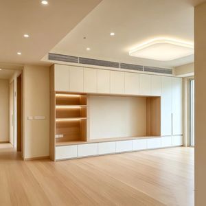 Modern Light Luxury Integrated <b>Wardrobe</b> Walk In Closet Panel Material Tree Finishing Full Custom Home Storage Solution - Product Image 2