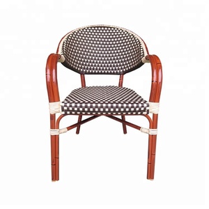 De alta calidad de Metal a prueba de óxido de comedor de ratán Cafetería <span class=keywords><strong>Restaurante</strong></span> silla de diseño - Product Image 3