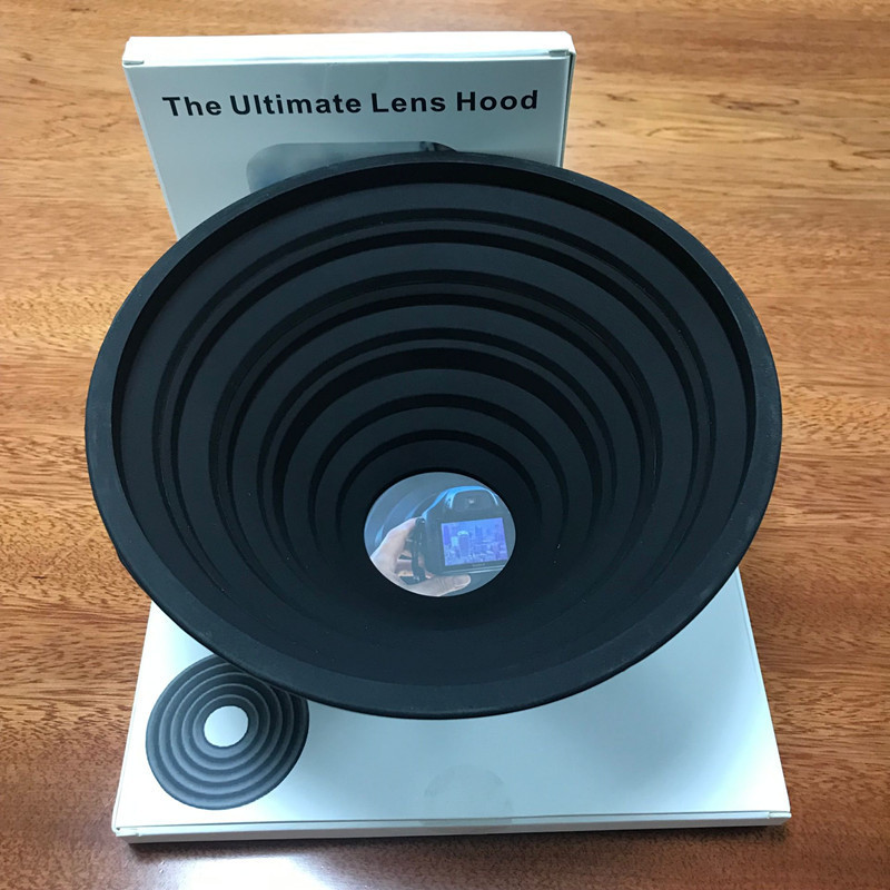 Матовая крышка для объектива Micro SLR Ultimate, Антибликовая Крышка для объектива, складная Мягкая силиконовая Солнцезащитная Крышка для объектива