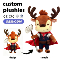 Peluche personnalisable Chat Araignée Dessin Animé, Super Douce avec Rembourrage en Coton PP, Taille 11-30CM, Cadeau Unisexe pour Fête