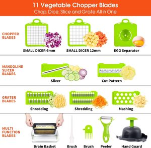 Factory Wholesale Eco-Friendly Manual Metal Multifunctional <b>Vegetable</b> Slicer <b>Chopper</b> Kitchen Accessories Stainless Steel Blade - Product Image 2